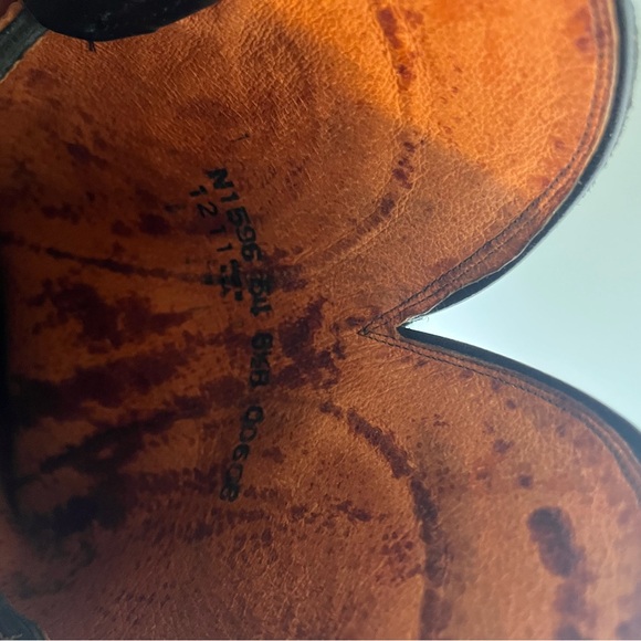 Lucchese Black and Tan Leather Boots - Picture 6 of 6